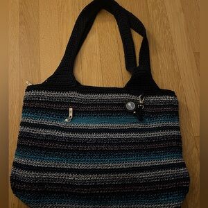 The Sak Casual Classics Large Tote Shoulder Bag. Crocheted Bag/New without tags.